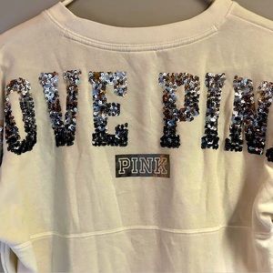 PINK Sequin Pullover